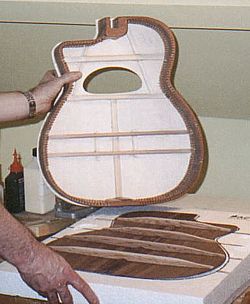 Inside Maccaferri guitar